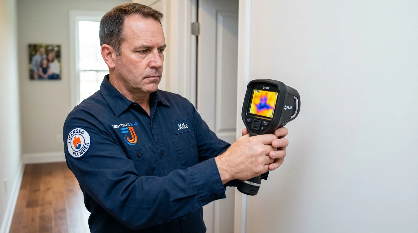 Thermal imaging leak detection by Johns Plumbing LLC in Pierce